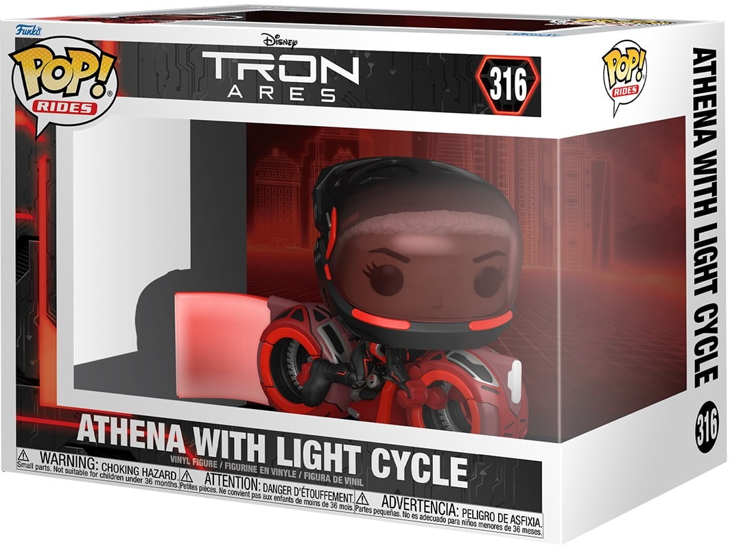 Funko POP! Rides: Tron: Ares - Athena with Light Cycle