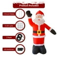 thumbnail image 4 of Zootealy Inflatable Santa Claus Outdoor Decoration for Christmas, Waterproof with 9 LED Lights, 240CM Height, Yard Decor with Ground Insert, Windproof Rope, US Plug, Ideal for Event Venue, 4 of 6