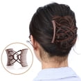 thumbnail image 6 of 6 PC JuniShu Stretchy Double Comb Hair Clip Adjustable Elastic Hair Comb No Crease Hair,Multicolor,One Size, 6 of 11