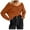Coffee, variant on Lindreshi Sweaters for Women Trendy Clearance Fashion Women's Casual Long Sleeved Solid Hedging Knitting V-Neck Sweater