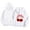 White, variant on Kids Cherry Print Pullover Hoodie - Cute Bow Graphic Sweatshirt for Toddlers and Children, Ages 1-13 Years