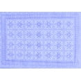 thumbnail image 1 of Ahgly Company Machine Washable Indoor Rectangle Abstract Blue Modern Area Rugs, 4' x 6', 1 of 4