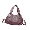 thumbnail image 4 of Bolso de hombro para femenino Bolsa de cuerpo cruzado liviano para compras que trabajan en desplazamiento Púrpura, 4 of 9