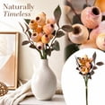 thumbnail image 2 of Faux Eucalyptus Fruit Stems with Yellow Pods, Lifelike Botanical Accents for Coffee Table Decor for Living Room, Rustic Farmhouse Vase Filler Set of 3, 2 of 4