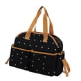 thumbnail image 2 of Bolsa organizadora de pañales, elegante, bolso de mano, multifunción, bolsa de pañales de viaje para bebé, bolsa de pañales para viajes, biberón para Negro, 2 of 9