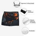 thumbnail image 6 of Balery Blue and Red Roses Artwork Men's Boxer Briefs, Soft and Breathable Cotton Underwear with nylon Waistband-Large, 6 of 9
