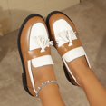 thumbnail image 6 of EliteGoogv Womens Tassel Loafers Low Heel Slip On Comfortable Walking Shoes For Women Casual Daily Footwear US:6.5, 6 of 9