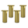 thumbnail image 1 of veasfak 4x Pieds de Meuble Cadre de Lit Support Fixe pour Canapés Meubles TV Commode Or 15cm, 1 of 9
