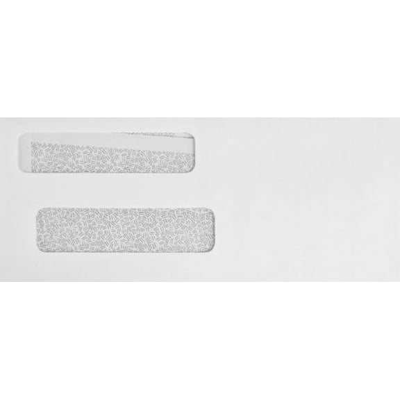 500 Double Window QB Compatible Check Envelope - Flip & Seal - Memo Line Privacy