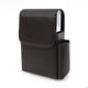thumbnail image 1 of Estuche para cigarrillos de cuero sintético con soporte para encendedor Estuche para tabaco El mejor regalo para hombres y mujeres (patrón de lichi marrón), 1 of 5