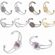 thumbnail image 1 of 10 piezas de bandejas de latón en 5 colores para brazaletes, compatibles con cabujones redondos de 25 mm para la creación de pulseras y joyería DIY para hombres y mujeres., 1 of 9