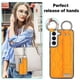 thumbnail image 5 of Funda de PU con anillo de cobertura total antideslizante para Samsung Galaxy S22 con pulsera, 5 of 5