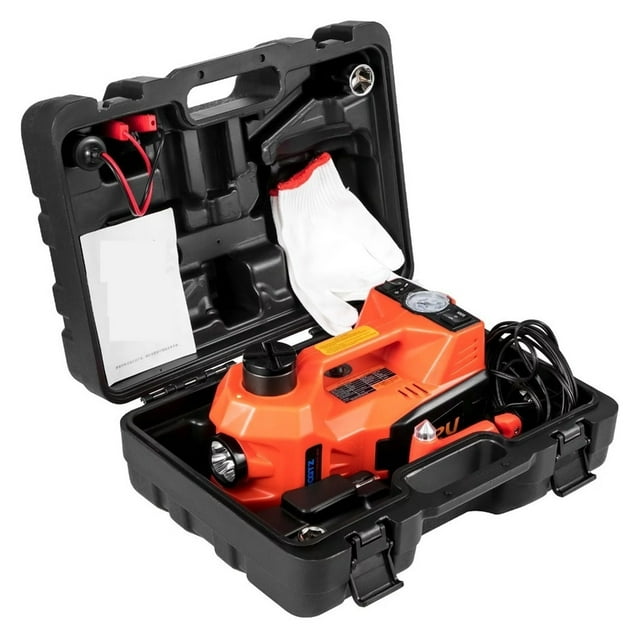 Hydraulic Car Jack Lift 5 Ton 12 Electric Floor Jack With Tire Inflator Pump ,Safe and Reliable