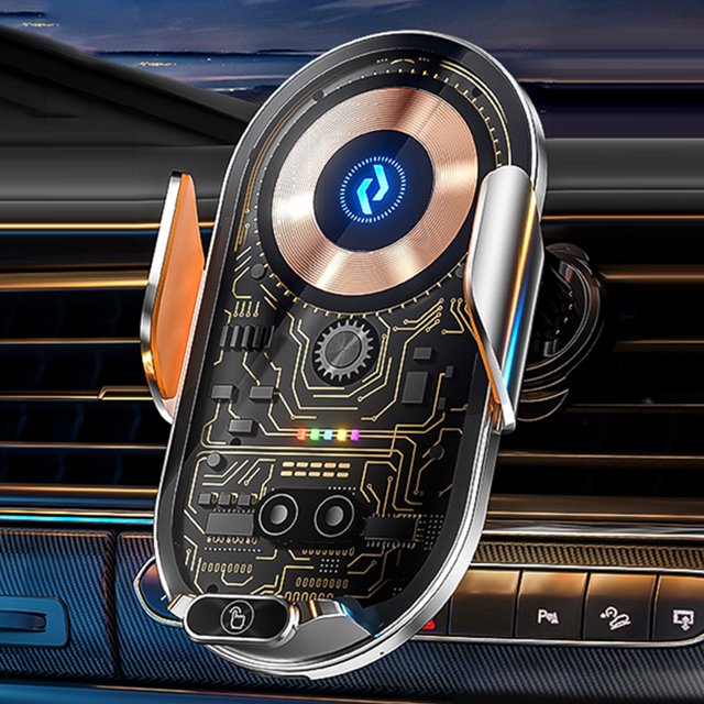 Cargadores inalámbricos Cargador de coche magnético para iPhone 14/13/12 (Plata) Sywqhk Para estrenar