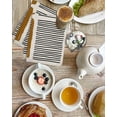 thumbnail image 4 of Brown Kitchen Dish Towels for Drying Dishes Set of 2, Modern Painting Farmhouse Striped Abstract Art Waffle Weave Microfiber Hand Tea Bathroom Towels Quick Dry & Absorbent Towel 15.7x23.6, 4 of 7