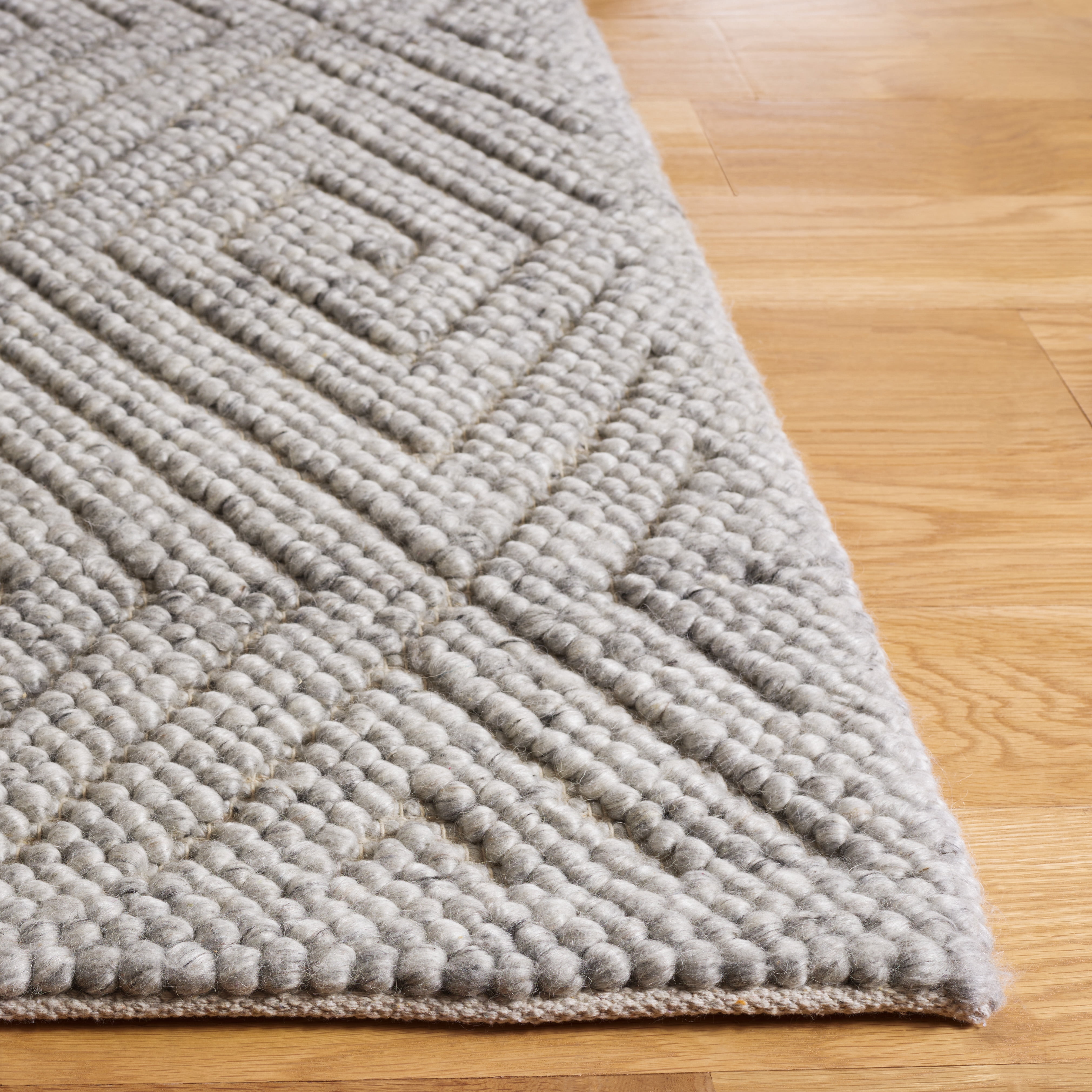 SAFAVIEH Natura Mitchell Diamond Area Rug, Grey, 4' x 6'
