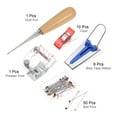 thumbnail image 3 of Bias Tape Maker Kit 6 Size with Sewing Clip, Presser Foot, Bead Head Pin, Awl, 3 of 6