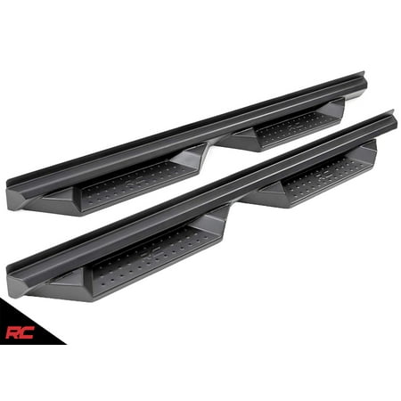 Rough Country Nerf Bar Drop Steps (fits) 2019 RAM Truck 1500 Crew Cab Running