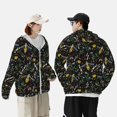 thumbnail image 5 of Picia Wasp and Florals Women's Men's UPF 50+ Sun Protection Hoodie Shirt Long Sleeve SPF Fishing Outdoor UV Hiking Lightweight Shirts-Small, 5 of 9