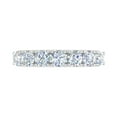 thumbnail image 3 of 1 Carat 7-stones Diamond Wedding Band Ring in 14K White Gold (Ring Size 6) (SI1-SI2 Clarity), 3 of 5