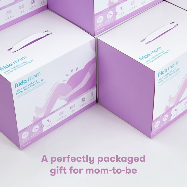 Frida Mom Labor, Delivery, and Postpartum Care Recovery Kit with Peri  Bottle and Disposable Underwear for Women, 7 Count Gift Set
