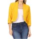thumbnail image 1 of Blazer de mujer, Top de manga media a la moda, chaqueta informal de Color sólido, trajes pequeños de negocios, chaqueta Odeerbi ODB-2, 1 of 7