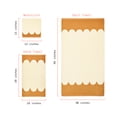 thumbnail image 2 of Beautiful by Drew Barrymore 6-Piece Scallop Bath Towel Set, Soft 100% Cotton, Yellow, 2 of 4