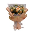 thumbnail image 1 of Ramo de flores de punto, flores de ganchillo, regalo artificial para el Día de la Madre Rosa naranja, 1 of 9