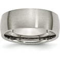 thumbnail image 2 of Chisel Titanium Brushed 8.2mm Half Round Band - Ring Size 12.0, 2 of 8