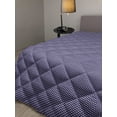 thumbnail image 2 of Navy Down Alternative Comforter, Modern Symmetric Triangles Geometric Continuous Abstract Lines Illustration, Microfiber Quilt for All Season, 5 Sizes, Indigo Cream, by Ambesonne, 2 of 3
