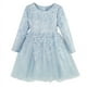 thumbnail image 3 of Vestido de princesa para niñas, otoño e invierno, vestido de malla hinchada, para niñas de 3 a 15 años, de talla mediana y grande, vestido de boda para niñas de flores, 3 of 5