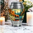thumbnail image 4 of MUKTIVE Bear Memorial Burial Urn for Adult Human Ashes Women & Men, Grey 3 Inch Keepsake Funeral Burial Urn for Adult Ashes Male & Female, Large 10 Inch Decorative Urns (1 Large, 4 Keepsake), 4 of 7