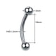 thumbnail image 1 of 1PC titanio acero negro sin costuras con bisagras nariz aro tabique Clicker Piercings labio Labret anillo oreja cartílago Tragus joyería Sexy Tan Jianjun unisex, 1 of 2