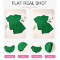 thumbnail image 5 of ZHAOCHENG Conjuntos de 2 piezas para mujer, conjuntos de salón, camisas casuales de manga corta, pantalones cortos, pijamas cómodos, conjunto de chándal, 5 of 5