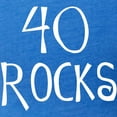 thumbnail image 3 of CafePress - 40Th Birthday Saying, 40 Rocks! Black T Shirt - Womens Football Shirt, 3 of 4