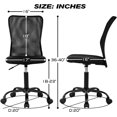 thumbnail image 6 of XgoodX Home Office Chair Mesh Desk Chair Ergonomic Computer Chair with Lumbar Support Mid Back 360° Rolling Swivel Adjustable Height Small Meeting Chairs -Black, 6 of 6