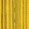 thumbnail image 1 of Ahgly Company Indoor Square Abstract Yellow Modern Area Rugs, 8' Square, 1 of 4