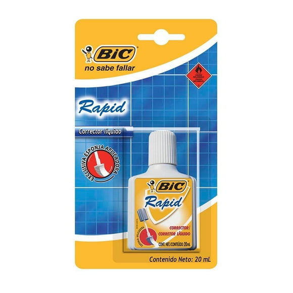 Corrector Bic Rapid Aplicador de Esponja 1 Pieza