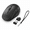 Black, variant on Mini White Wireless Travel Mouse With Adjustable DPI And Silent Click