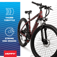 thumbnail image 3 of Huffy 27.5" Vertis 36V Adult Electric Mountain Bike Aluminum, Fits Riders 5'0"+, Red, Unisex, 3 of 13