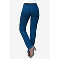 thumbnail image 2 of Roaman's Women's Plus Size Tall Plus Size Invisible Stretch All Day Straight-Leg Jean, 2 of 5