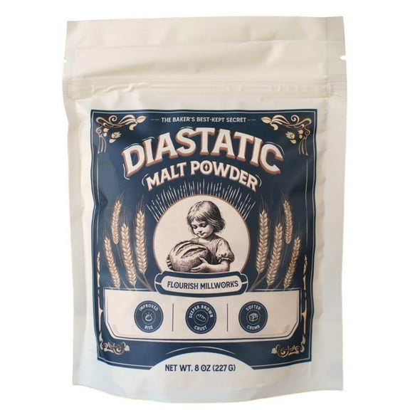 Flourish Millworks Diastatic Malt Powder 8oz.