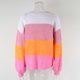thumbnail image 5 of Suéter Suéter de bloque de color para mujer Suéter de retales de punto casual Suéter Tops Cgtredaw Rosa T XL para Mujer, 5 of 9