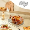 thumbnail image 4 of YOPTOP EIMELIStainless Steel Roasting Rack for Turkey and BBQ Ribs  Easy to Clean  Dishwasher Safe  Perfect for Grilling and Baking silver,silver_2,9.21" x 6.02" x 3.66", 4 of 7
