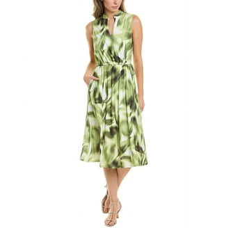 Anne Klein Women's Black Twist Front Pliss Pleated MIDI Dress, Small -  Walmart.com
