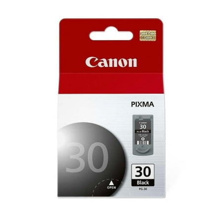 Canon PG-30 Original Ink Cartridge Inkjet - Black - 1 Each PG-30 ink cartridge delivers crisp  laser-quality text and durability with pigment ink formulation for long-lasting prints. Cartridge is designed for use with Canon Pixma iP1800  iP2600  MP140  MP190  MP210  MP470  MX300 and MX310. Ink resists smearing caused by highlighters. Smudge-resistant cartridge offers convenient and easy installation. Ink cartridge offers ink-remaining notification technology.