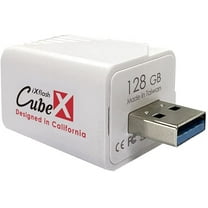 PioData iXflash Cube 128GB Photo Storage Device Apple MFi Certified USB ...