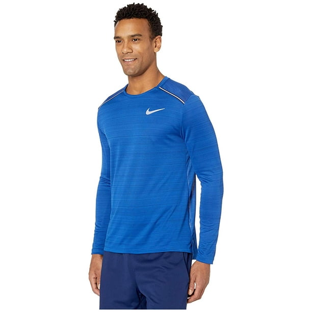 blue nike miler top