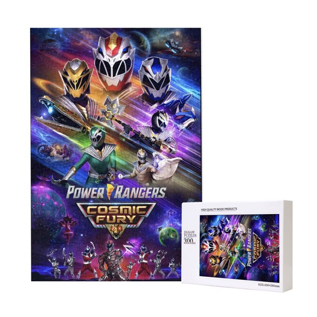 Rompecabezas con imágenes de los Power Rangers: rompecabezas de 300 piezas para adultos, niños y niñas