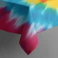 thumbnail image 4 of Colorful Rainbow Tie Dye Spiral Pattern Rectangle Tablecloth 60"x102",Waterproof Polyester Rectangle Table Cloth, Wipeable Spillproof Polyester Tablecloth for Dining, Camping, Indoor and Outdoor, 4 of 6